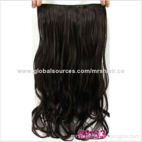 20-inch mixed color curly Peruvian clip in hair extensions